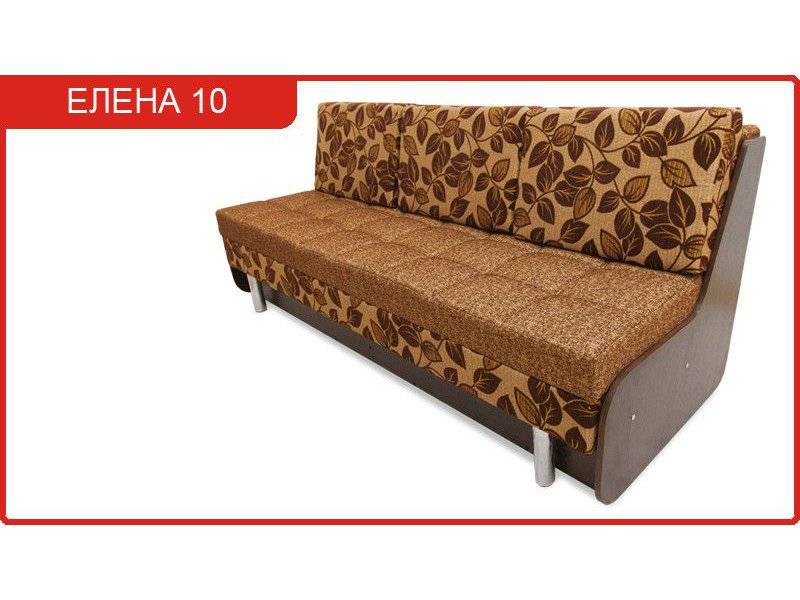 кухонный прямой диван елена 10 в Перми