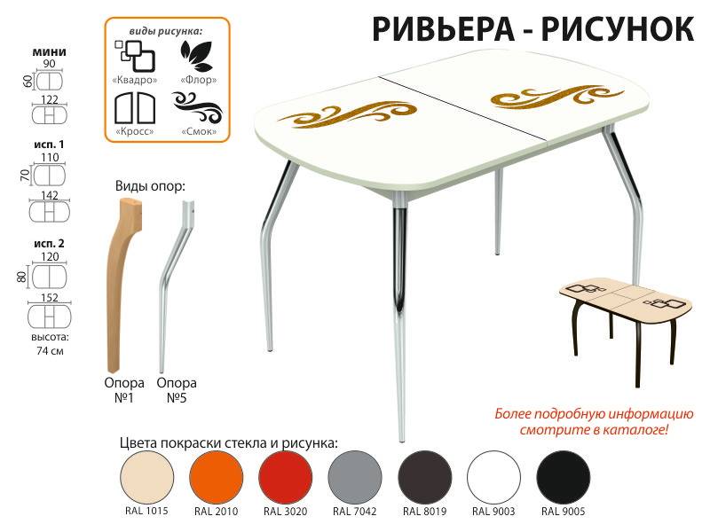 стол обеденный ривьера рисунок в Перми