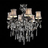 люстра md102743-6a от illuminati прозрачная/бежевая/ хром в Перми