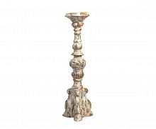 подсвечник фигурный бежевый состаренный на 1 свечу antique blue, 49,5 см в Перми