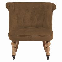 кресло amelie french country chair коричневое в Перми