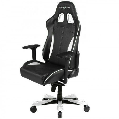 кресло геймерское dxracer king ks57 черно-белое в Перми