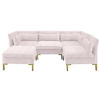 диван zara sectional угловой розовый в Перми