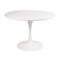 стол eero saarinen style tulip table mdf d100 глянцевый белый в Перми