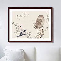 картина: smart owl watching, 1793г. в Перми