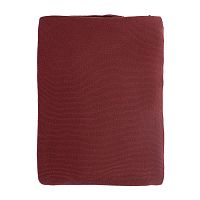 плед вязаный из хлопка бордового цвета в Перми