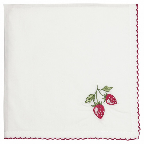 салфетка strawberry red w/embroidery в Перми
