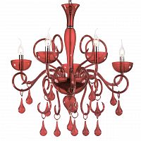 подвесная люстра ideal lux lilly sp5 rosso в Перми