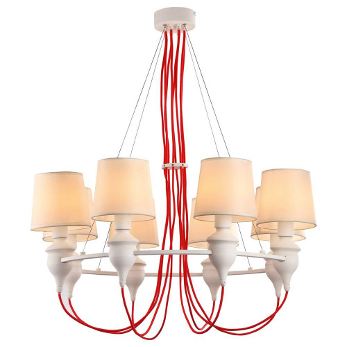 подвесная люстра arte lamp sergio a3325lm-8wh в Перми