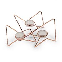 набор подсвечников медных металлических для чайных свечей tri-angular loop, 7 см, 3 штуки в Перми