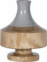 ваза настольная rustic chic vase grey wood в Перми
