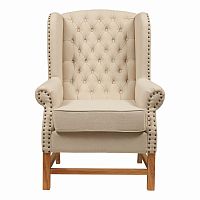 кресло мягкое с ушами french provincial armchair бежевое в Перми