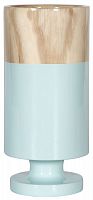 ваза настольная rustic chic tube wood blue в Перми