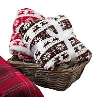 коричневый плед с оленями в Перми