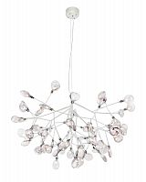 подвесная светодиодная люстра crystal lux evita sp63 white/transparent белая в Перми