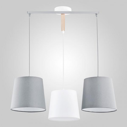 подвесная люстра tk lighting 1279 balance серая в Перми