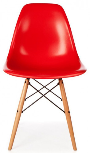 стул классический dsw красный (eames style) в Перми