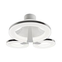 потолочный светодиодный светильник idlamp jenevra 397/3pf-ledwhitechrome в Перми