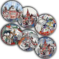 сет тарелки московия dream (6 шт.) в Перми