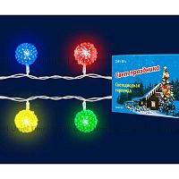 светодиодная гирлянда «шарики» 280см rgb (07921) uniel uld-s0280-020/dta rgb ip20 balls в Перми