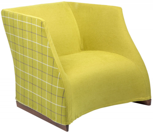 кресло vivienne armchair yellow checkerboard в Перми