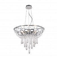 подвесная люстра crystal lux dorotea sp5 d450 chrome прозрачная в Перми