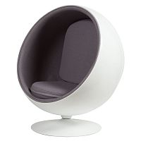 кресло eero ball chair серое в Перми