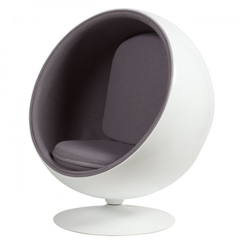 кресло eero ball chair серое в Перми