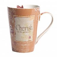 кружка cherish персикового цвета в Перми