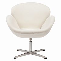 кресло swan chair кремовое в Перми