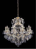 подвесная люстра crystal lux isabel sp11 gold/transparent золото в Перми