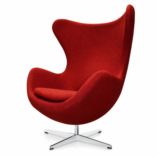 кресло egg chair темно-красное в Перми
