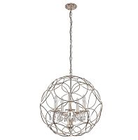 подвесная люстра crystal lux aria sp5 silver в Перми