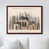 картина: comparative view of the principal buildings in the world, 1850г. в Перми