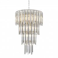 люстра gigi 13 nickel от delight collection прозрачная/никель в Перми