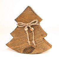 украшение новогоднее ель деревянная wooden tree, 15х14х2,5 см в Перми