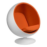 кресло eero aarnio style ball chair оранжевое в Перми