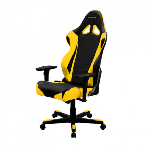 кресло геймерское dxracer racing re0 черно-желтое в Перми