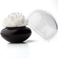 контейнер для хранения ватных палочек lotus черный-белый в Перми
