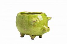 цветочный горшок pig planter зеленый в Перми