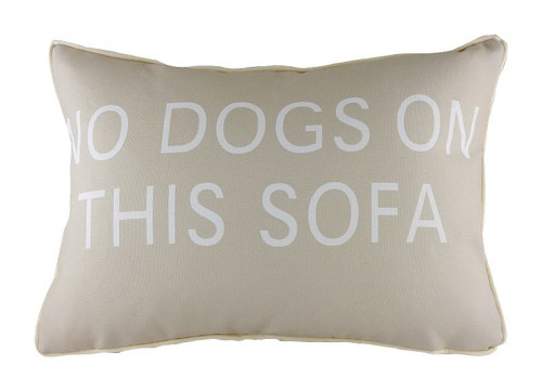 подушка с надписью no dogs on this sofa в Перми