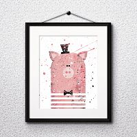 постер pig а4 в Перми