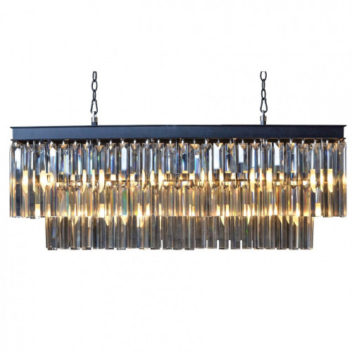 люстра odeon l80 black&glass черная, прозрачное в Перми