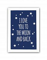 постер to the blue moon and back а4 в Перми