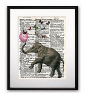 постер elephant and balloon а4 в Перми