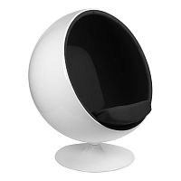 кресло eero aarnio style ball chair черное в Перми