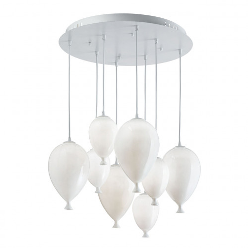 подвесная люстра ideal lux clown sp8 bianco в Перми