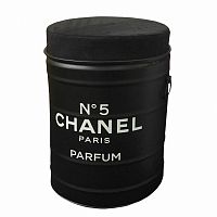 декоративная бочка-пуф chanel №5 black m в Перми