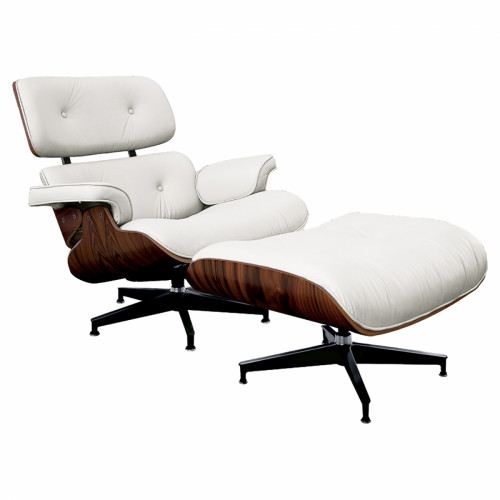 кресло lounge chair & ottoman белое в Перми