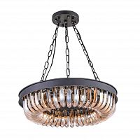 люстра terra black amber d50 черная, стекло янтарного цвета в Перми
